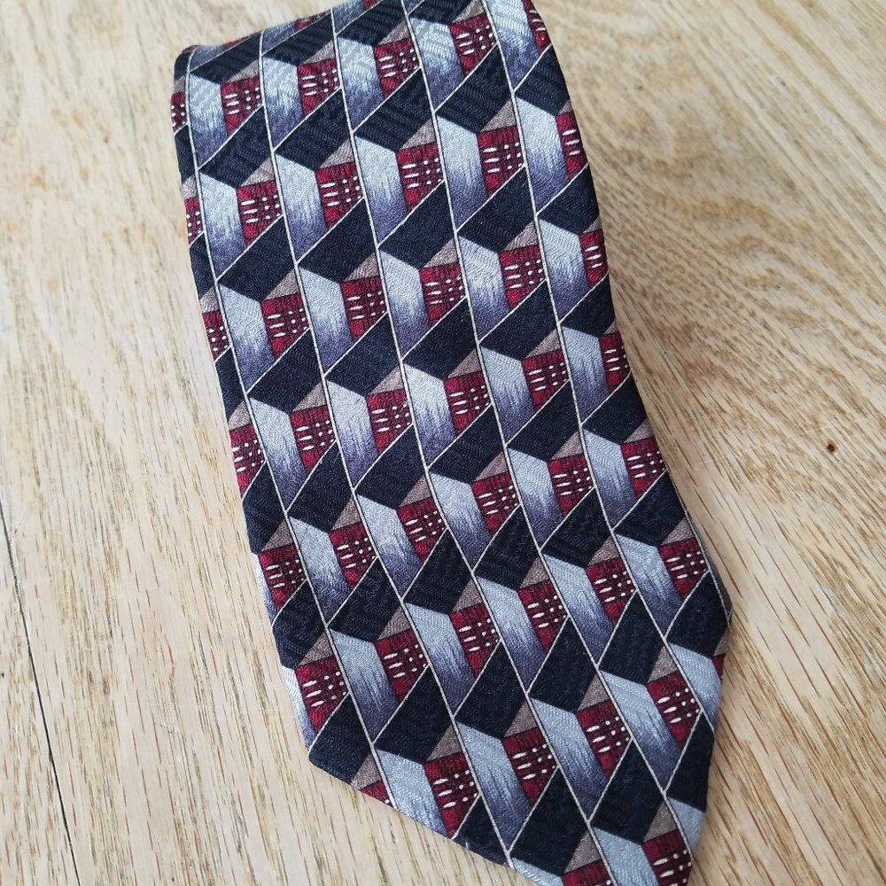 George Machado Men's 100% Silk Tie ~ Green ~ Made in the USA!